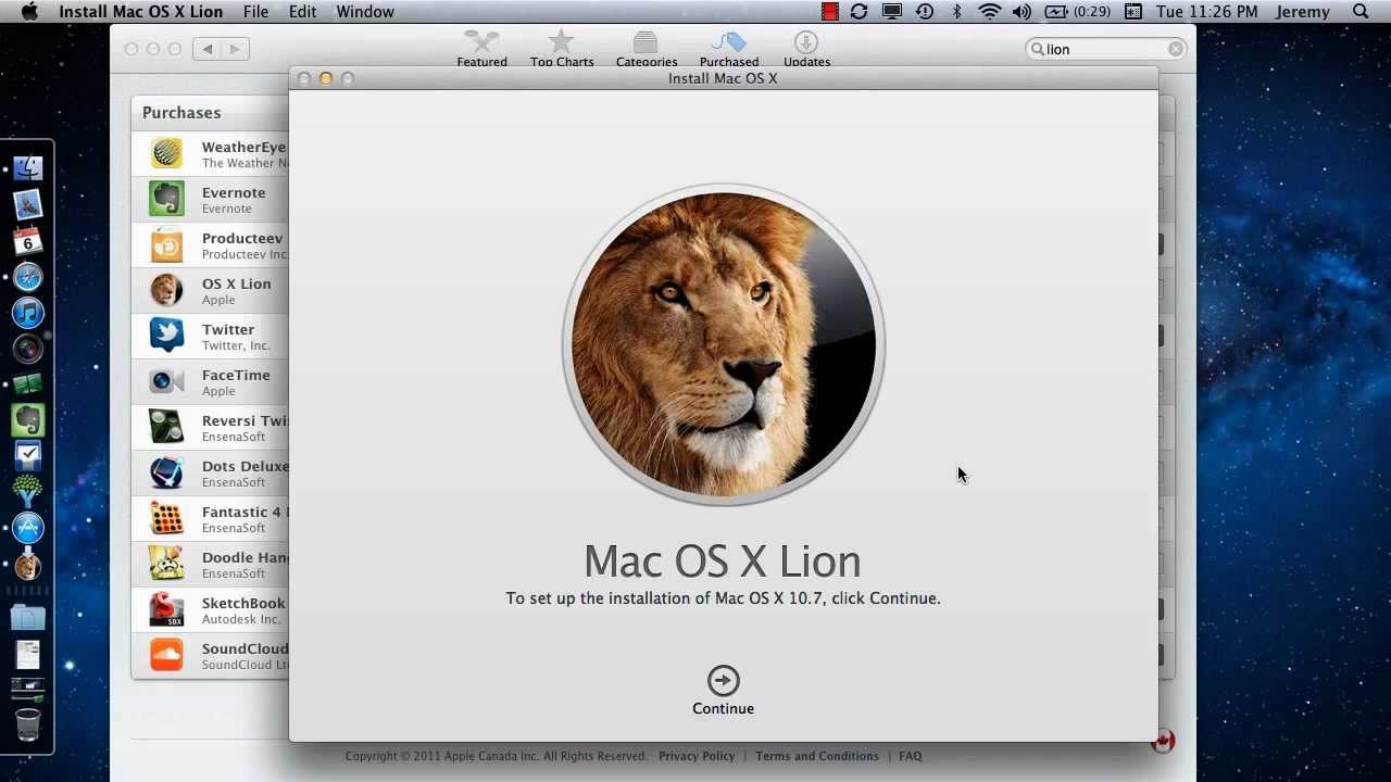 Install Mac Os X Lion App Download